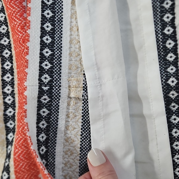 LOFT Striped Short Pencil Skirt Womens Lined Boho Print Autumn Fall Size 2P - Picture 7 of 8